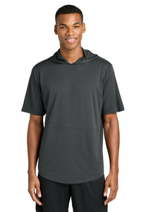 Sport-Tek Club Short Sleeve Hoodie ST445 - Iron Grey