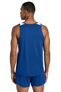 Sport-Tek Club Track Tank ST446 - True Royal/ White Back