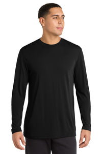 Sport-Tek Long Sleeve PosiCharge Competitor Cotton Touch Tee - Black