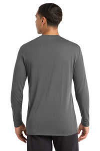 Sport-Tek Long Sleeve PosiCharge Competitor Cotton Touch Tee - Dark Smoke Grey Back