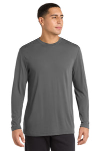 Sport-Tek Long Sleeve PosiCharge Competitor Cotton Touch Tee - Dark Smoke Grey
