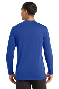 Sport-Tek Long Sleeve PosiCharge Competitor Cotton Touch Tee - True Royal Back