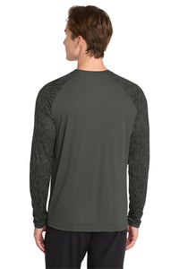 Sport-Tek  Long Sleeve Digi Camo Tee - Black Back