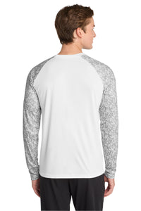 Sport-Tek  Long Sleeve Digi Camo Tee - White Back