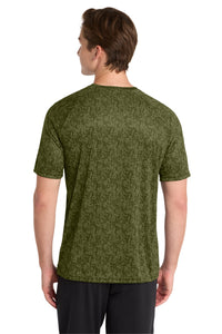 Sport-Tek  Digi Camo Tee - Olive Drab Green Back