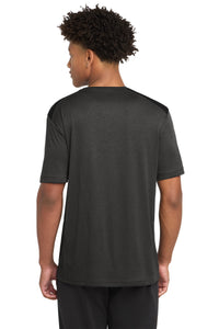 Sport-Tek  Endeavor Tee - Black Heather/ Black Back