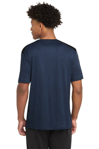 Sport-Tek  Endeavor Tee - Dark Royal Heather/ Black Back