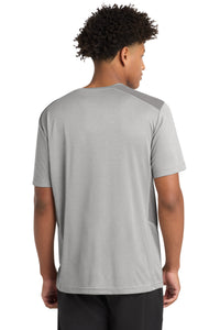 Sport-Tek  Endeavor Tee - Light Grey Heather/ Light Grey Back