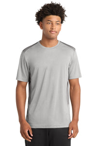 Sport-Tek  Endeavor Tee - Light Grey Heather/ Light Grey