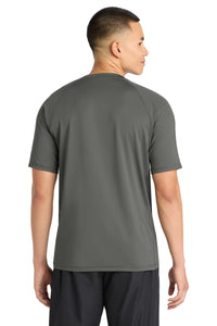 Sport-Tek  Rashguard Tee - Dark Smoke Grey Back