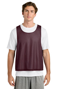 Sport-Tek Lacrosse Reversible Pinnie ST512 - Maroon/ White