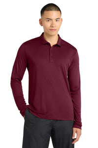 Sport-Tek   Posi-UV  Pro Long Sleeve Polo - Cardinal