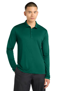 Sport-Tek   Posi-UV  Pro Long Sleeve Polo - Marine Green