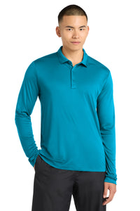 Sport-Tek   Posi-UV  Pro Long Sleeve Polo - Sapphire