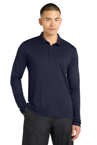Sport-Tek   Posi-UV  Pro Long Sleeve Polo - True Navy