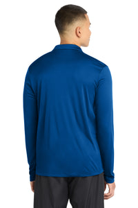 Sport-Tek   Posi-UV  Pro Long Sleeve Polo - True Royal Back
