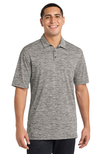 Sport-Tek  PosiCharge  Electric Heather Polo - Black Electric