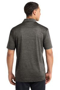 Sport-Tek  PosiCharge  Electric Heather Polo - Grey-Black Electric Back