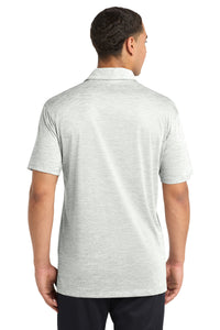 Sport-Tek  PosiCharge  Electric Heather Polo - Silver Electric Back