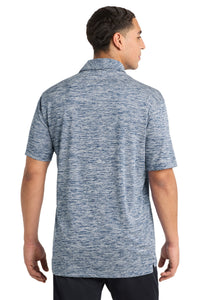 Sport-Tek  PosiCharge  Electric Heather Polo - True Navy Electric Back