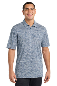 Sport-Tek  PosiCharge  Electric Heather Polo - True Navy Electric