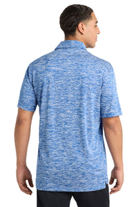 Sport-Tek  PosiCharge  Electric Heather Polo - True Royal Electric Back