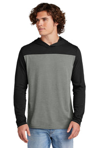 Sport-Tek Halftime Long Sleeve Hoodie ST6044 - Black/ Vintage Heather
