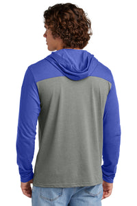 Sport-Tek Halftime Long Sleeve Hoodie ST6044 - True Royal/ Vintage Heather Back