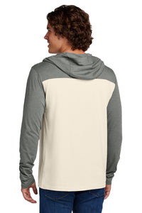 Sport-Tek Halftime Long Sleeve Hoodie ST6044 - Vintage Heather/ Ecru Back