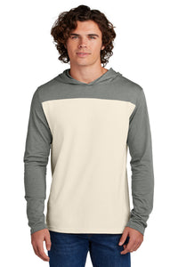 Sport-Tek Halftime Long Sleeve Hoodie ST6044 - Vintage Heather/ Ecru