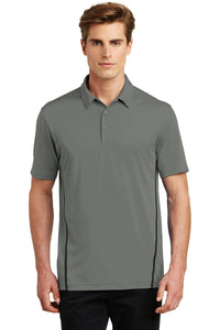 Sport-Tek Contrast PosiCharge Tough Polo - Dark Smoke Grey/ Black