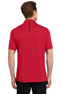 Sport-Tek Contrast PosiCharge Tough Polo - Deep Red/ Black Back