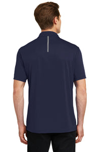 Sport-Tek Contrast PosiCharge Tough Polo - True Navy/ Heather Grey Back