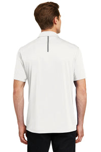 Sport-Tek Contrast PosiCharge Tough Polo - White/ Heather Grey Back