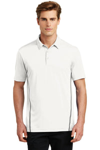 Sport-Tek Contrast PosiCharge Tough Polo - White/ Heather Grey