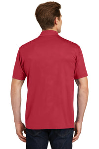 Sport-Tek Embossed PosiCharge Tough Polo - Deep Red Back