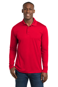 Sport-Tek  PosiCharge  RacerMesh  Long Sleeve Polo - True Red
