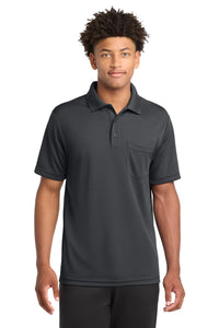 Sport-Tek  PosiCharge  RacerMesh  Pocket Polo - Graphite