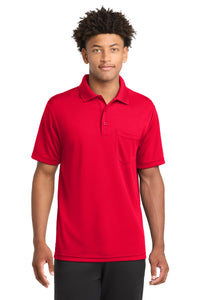 Sport-Tek  PosiCharge  RacerMesh  Pocket Polo - True Red