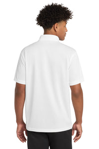 Sport-Tek  PosiCharge  RacerMesh  Pocket Polo - White Back