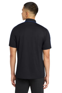 Sport-Tek Micropique Sport-Wick Piped Polo - Black/ True Royal Back