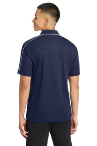 Sport-Tek Micropique Sport-Wick Piped Polo - True Navy/ White Back