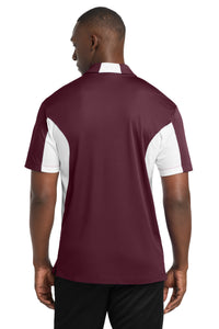 Sport-Tek Side Blocked Micropique Sport-Wick Polo - Maroon/ White Back