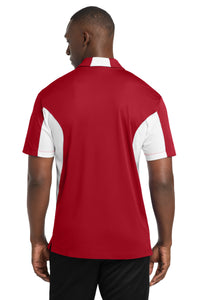 Sport-Tek Side Blocked Micropique Sport-Wick Polo - True Red/ White Back