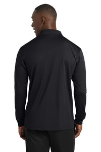 Sport-Tek Long Sleeve Micropique Sport-Wick Polo - Black Back