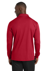 Sport-Tek Long Sleeve Micropique Sport-Wick Polo - Deep Red Back