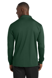 Sport-Tek Long Sleeve Micropique Sport-Wick Polo - Forest Green Back