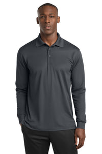 Sport-Tek Long Sleeve Micropique Sport-Wick Polo - Iron Grey