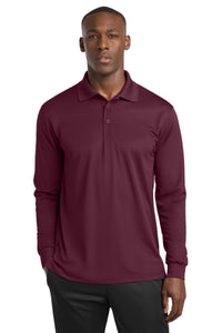 Sport-Tek Long Sleeve Micropique Sport-Wick Polo - Maroon