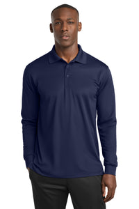 Sport-Tek Long Sleeve Micropique Sport-Wick Polo - True Navy